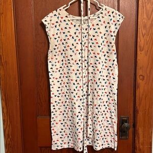 Blue Platypus Sparrow Tunic Dress with belt tie L